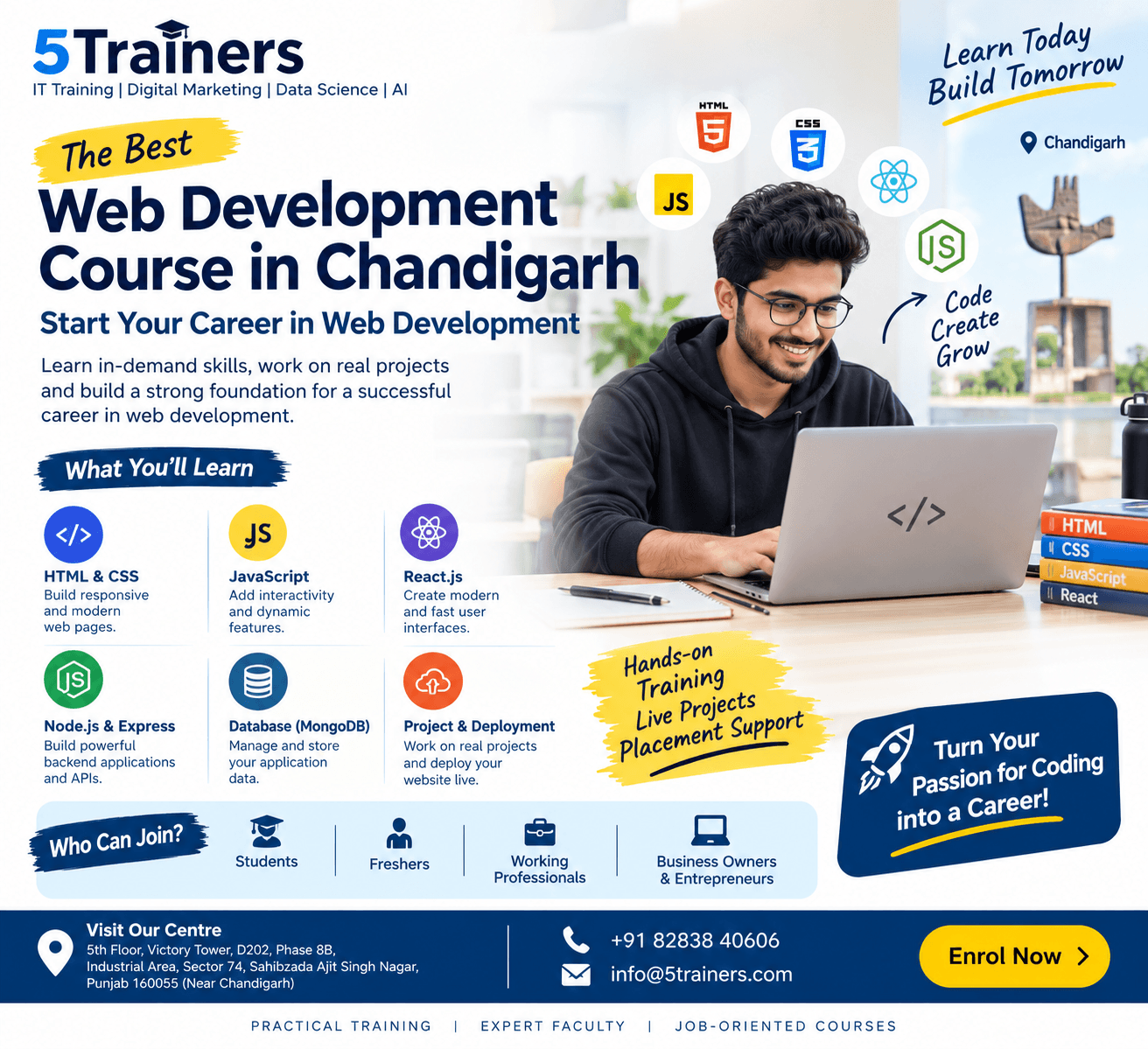 The Best Web Development Course in Chandigarh - Start Your Career in Web Development